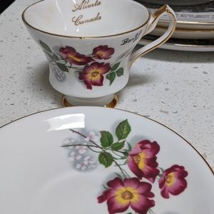 Alberta Canada vintage tea cup and saucer
